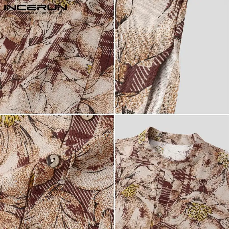 INCERUN Printed Muslim Caftan Robes Men Long Sleeve Jubba Thobe Vintage Pockets Abaya Islamic Clothing Stand Collar Men Robe 5XL
INCERUN Printed Muslim Caftan Robes Men Long Sleeve Jubba Thobe Vintage Pockets Abaya Islamic Clothing Stand Collar Men Robe 5XL