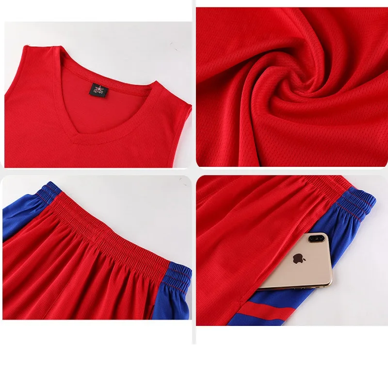 Summer Fitness Running Sports Suit Basketball Wear Quick Dry Breathable Shorts Training Team Uniform Basketball Jersey
Summer Fitness Running Sports Suit Basketball Wear Quick Dry Breathable Shorts Training Team Uniform Basketball Jersey