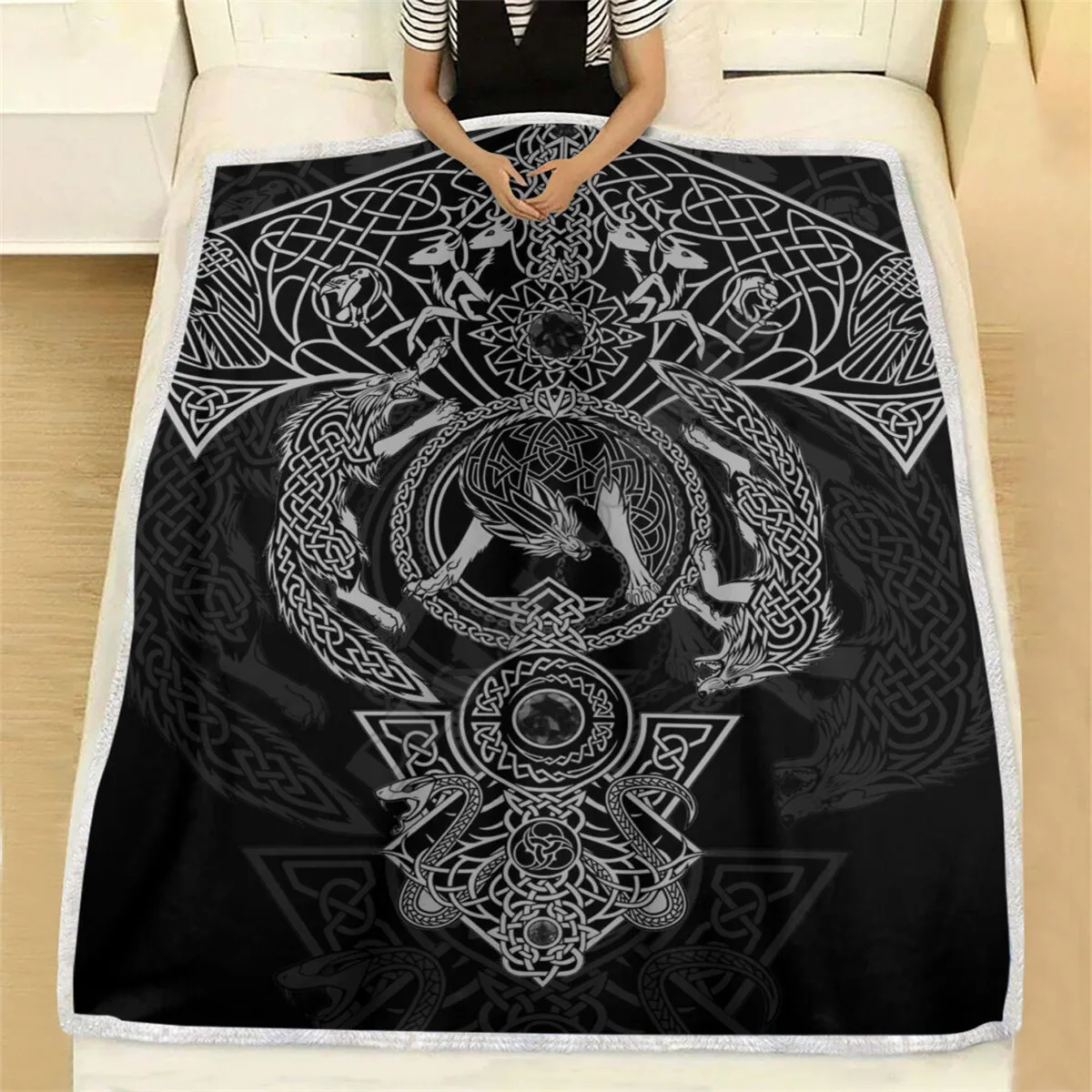Viking Tattoo 3d printed fleece blanket for Beds Hiking Picnic Thick Quilt Fashionable Bedspread Sherpa Throw Blanket 02
Viking Tattoo 3d printed fleece blanket for Beds Hiking Picnic Thick Quilt Fashionable Bedspread Sherpa Throw Blanket 02
