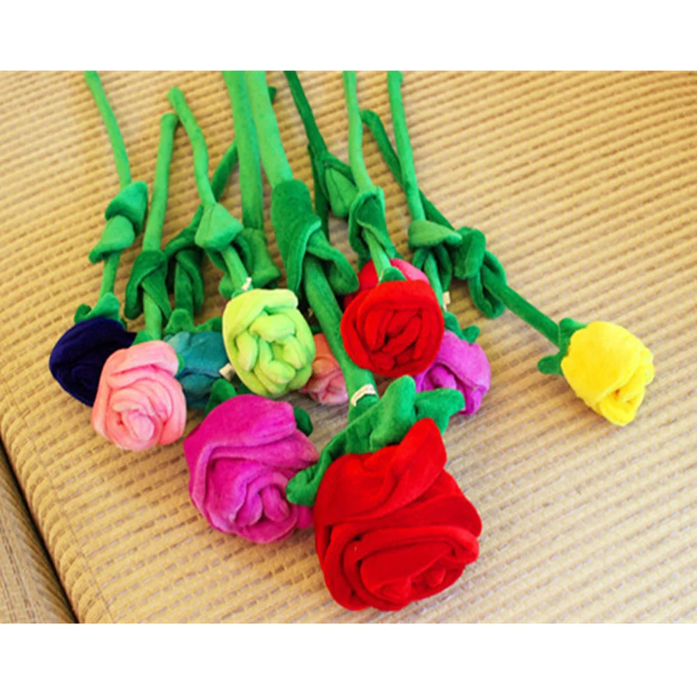9pcs 30cm Plush Rose Flower Colorful Stuffed Flowers With Bendable Stems Gift Decoration Random Color
9pcs 30cm Plush Rose Flower Colorful Stuffed Flowers With Bendable Stems Gift Decoration Random Color