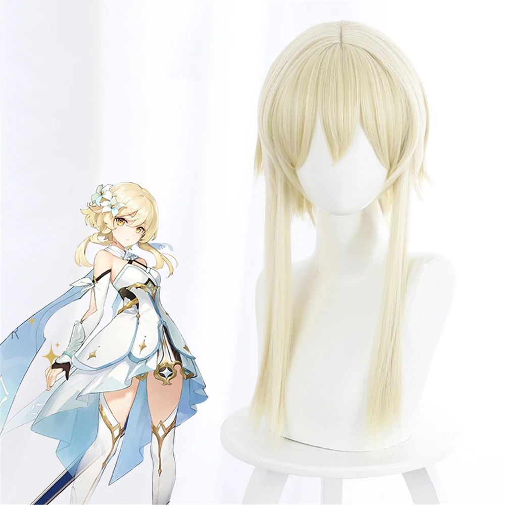 Original God traveler-fluorescent light gold style long sideburns anti-tilt short hair cosplay hair Cosplay hairwear Wig+Wig Cap
Original God traveler-fluorescent light gold style long sideburns anti-tilt short hair cosplay hair Cosplay hairwear Wig+Wig Cap