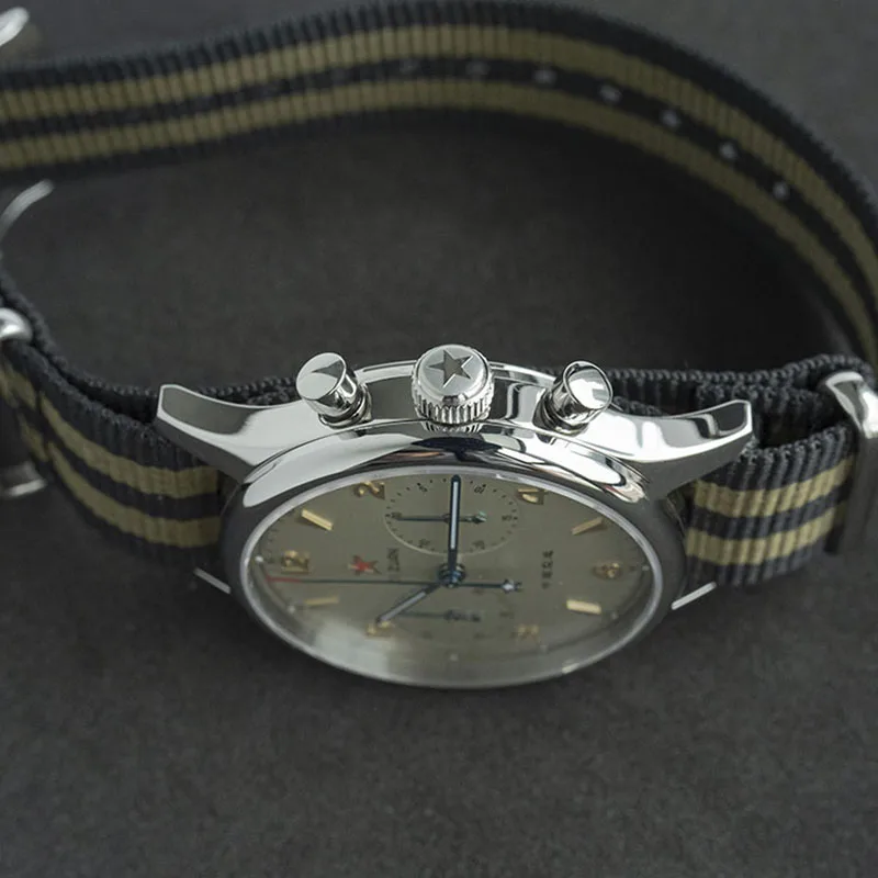 1963 хронограф Чайка движение st1901 светящиеся часы мужские 2020 пилот механические