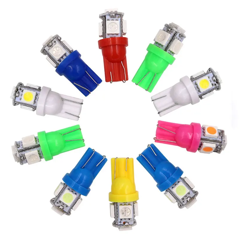 4PCS Car LED T10 5SMD 5050 Luggage Lamp Red/Green/Blue 194 168 W5W Auto Wedge Turn Side Bulbs Marker Clearance Light 12V
4PCS Car LED T10 5SMD 5050 Luggage Lamp Red/Green/Blue 194 168 W5W Auto Wedge Turn Side Bulbs Marker Clearance Light 12V