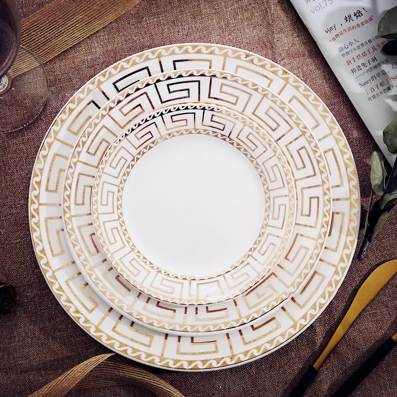 3pcs 6 / 8 / 10 Geometry Tableware Ceramic Dinner Plate Dish Porcelain Dessert Plate Dinnerware Cake Ceramica Plate
3pcs 6 / 8 / 10 Geometry Tableware Ceramic Dinner Plate Dish Porcelain Dessert Plate Dinnerware Cake Ceramica Plate