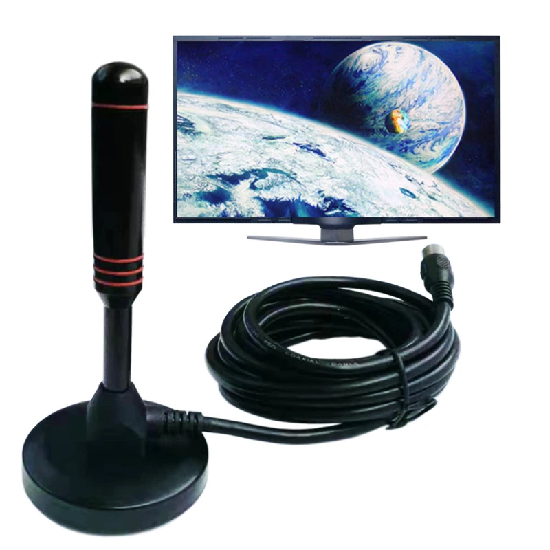 Цифровая ТВ-антенна HD DVB-T DVB-T2 TV HDTV антенна магнитная 200 миль радиус действия в