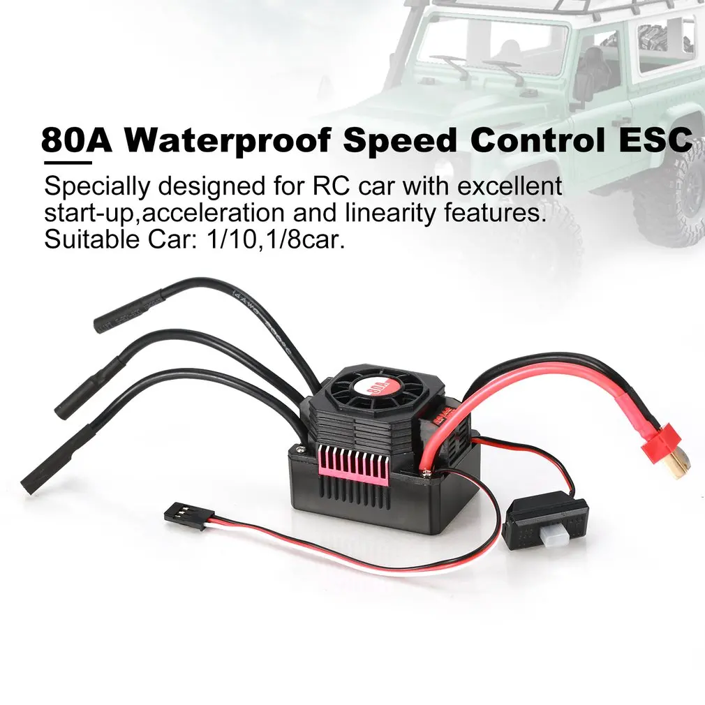 SURPASSHOBBY KK 80A Waterproof Sensorless Brushless Speed Controler 2-3S ESC for 1:10 RC Car Model Parts
SURPASSHOBBY KK 80A Waterproof Sensorless Brushless Speed Controler 2-3S ESC for 1:10 RC Car Model Parts