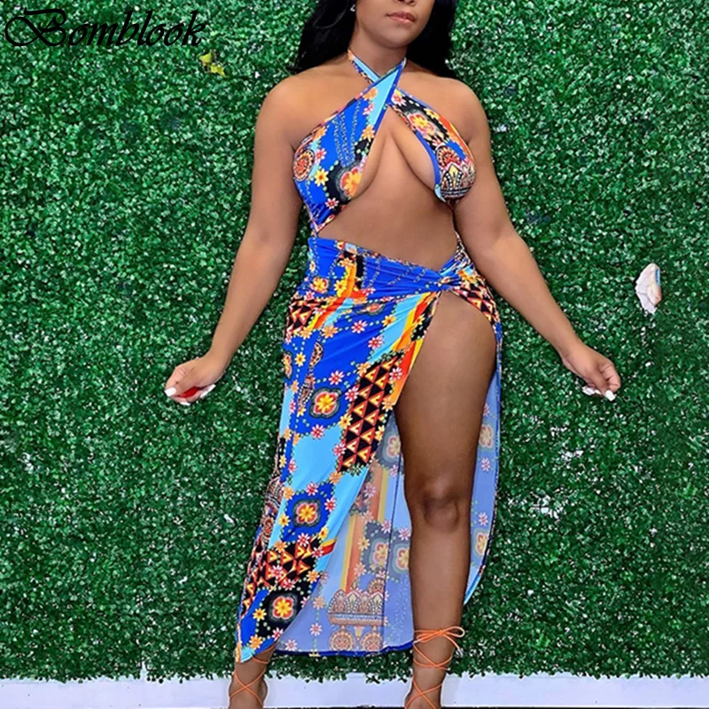 Bomblook Beach Leisure Vacation Bodycon Dresses For Women's 2021 Summer Clothing Halter Cut Out Slits Mesh Dress Female Outfits
Bomblook Beach Leisure Vacation Bodycon Dresses For Women's 2021 Summer Clothing Halter Cut Out Slits Mesh Dress Female Outfits