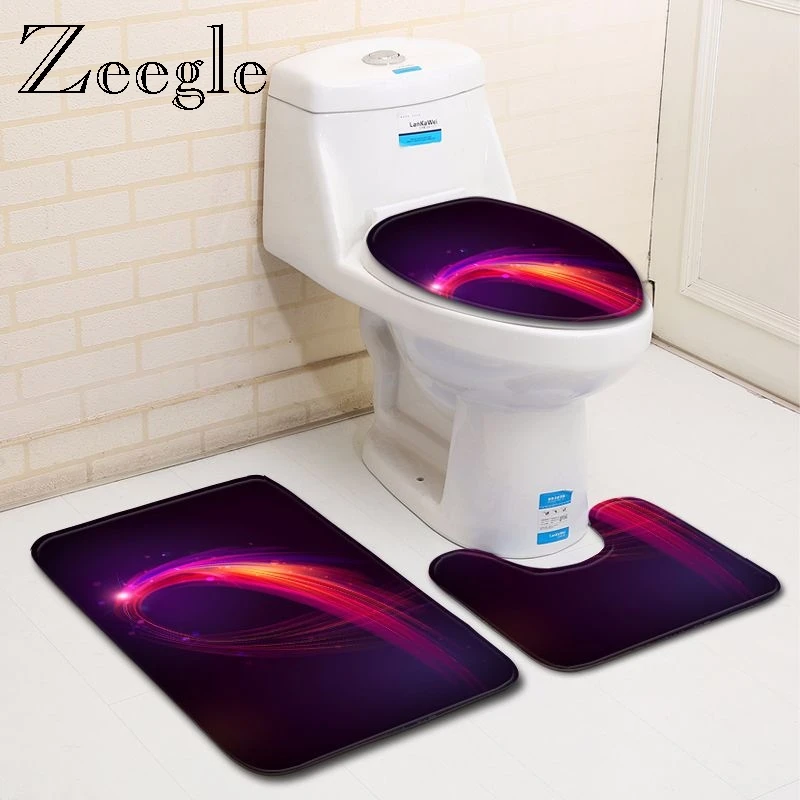 Zeegle 3 шт. Ванная комната водопоглощение коврик для ванны для ног ковер Туалет Вход Ковер нескользящий коврик для ванной комнаты, современный... 
Zeegle 3 шт. Ванная комната водопоглощение коврик для ванны для ног ковер Туалет Вход Ковер нескользящий коврик для ванной комнаты, современный...