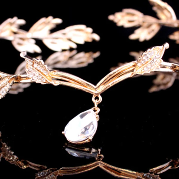 Vintage Crystal Bridal Hair Accessory Wedding Imitation Rhinestone Waterdrop Leaf Tiara Crown Headband Frontlet Bridesmaid Hair
Vintage Crystal Bridal Hair Accessory Wedding Imitation Rhinestone Waterdrop Leaf Tiara Crown Headband Frontlet Bridesmaid Hair