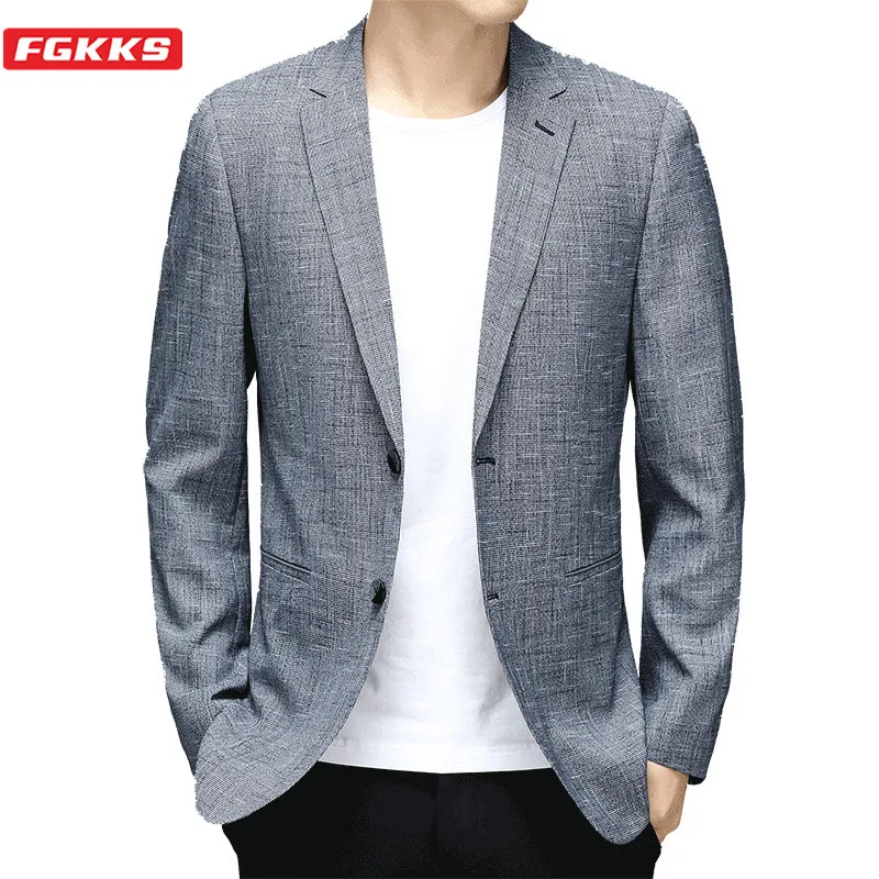 FGKKS Brand Men Business Casual Blazer Jackets Men Fashion Slim Wild Blazer Suit Spring Autumn New Casual Blazers Male Clothing
FGKKS Brand Men Business Casual Blazer Jackets Men Fashion Slim Wild Blazer Suit Spring Autumn New Casual Blazers Male Clothing