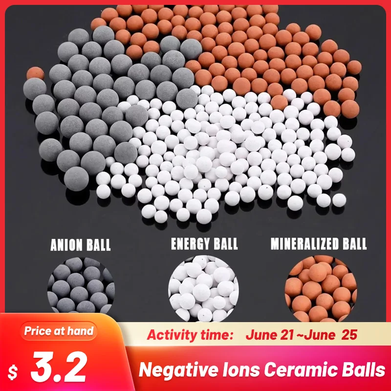 Shower Head Replacement Beads Filter Energy Anion Mineralized Negative Ions Ceramic Balls Bathroom Water Purification
Shower Head Replacement Beads Filter Energy Anion Mineralized Negative Ions Ceramic Balls Bathroom Water Purification