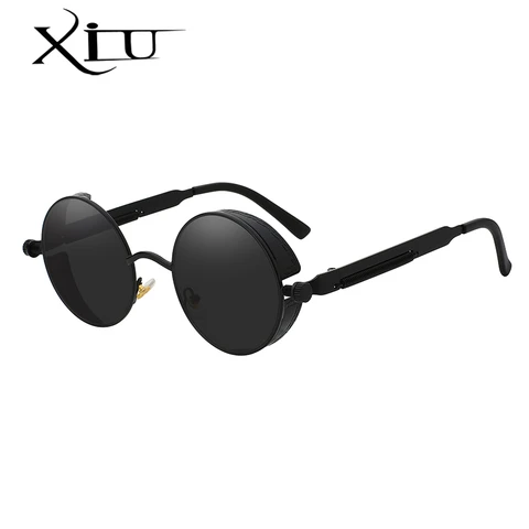 Солнцезащитные очки XIU в стиле стимпанк для мужчин и женщин UV-400