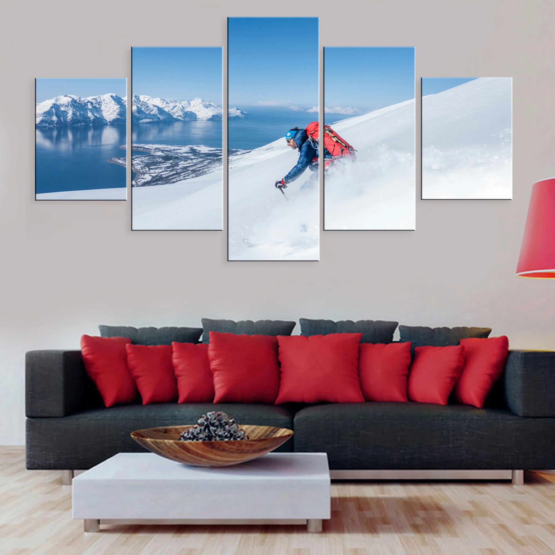 Hd Outdoor Sport Skiing Snow Mountain 5 Pieces Art Modular Poster Canvas For Living Room Home Decor Framework
Hd Outdoor Sport Skiing Snow Mountain 5 Pieces Art Modular Poster Canvas For Living Room Home Decor Framework