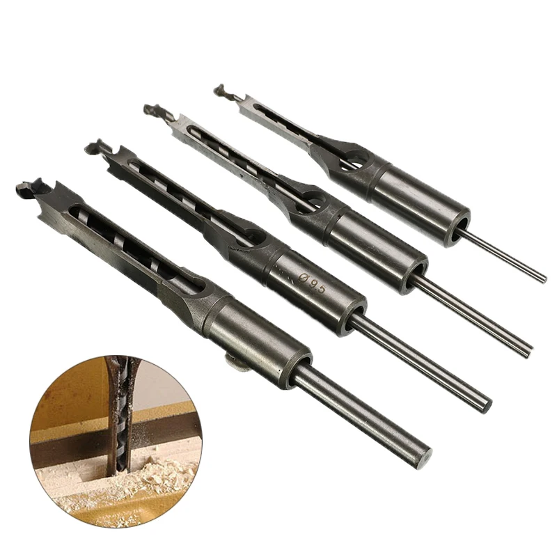 4pcs Woodworking Drill Tools Kit Set Extended Saw Hollow Square Holes Saw Mortising Chisel Auger Drill Bit 6.4/8/9.5/12.7mm
4pcs Woodworking Drill Tools Kit Set Extended Saw Hollow Square Holes Saw Mortising Chisel Auger Drill Bit 6.4/8/9.5/12.7mm