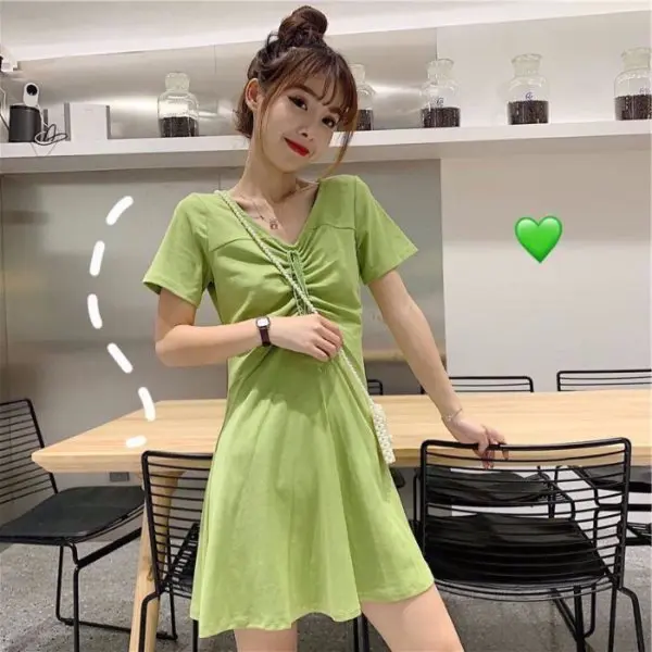 Trendy Dress Women's 2021 Summer Mori Series New Waist French Skirt Runway Designer Women 2021 Dress Party Femme Dress Korean
Trendy Dress Women's 2021 Summer Mori Series New Waist French Skirt Runway Designer Women 2021 Dress Party Femme Dress Korean