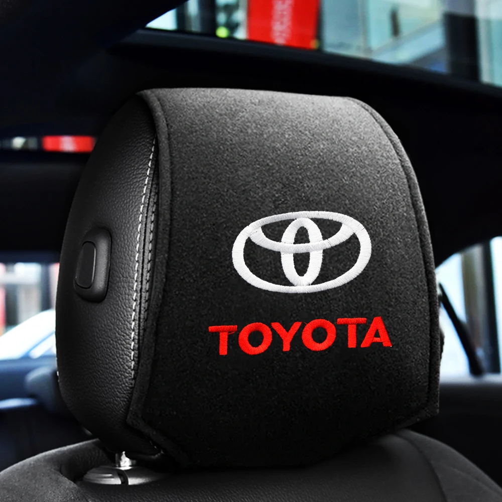 Автомобильный Стайлинг чехол на подголовник задняя крышка аксессуары для Toyota