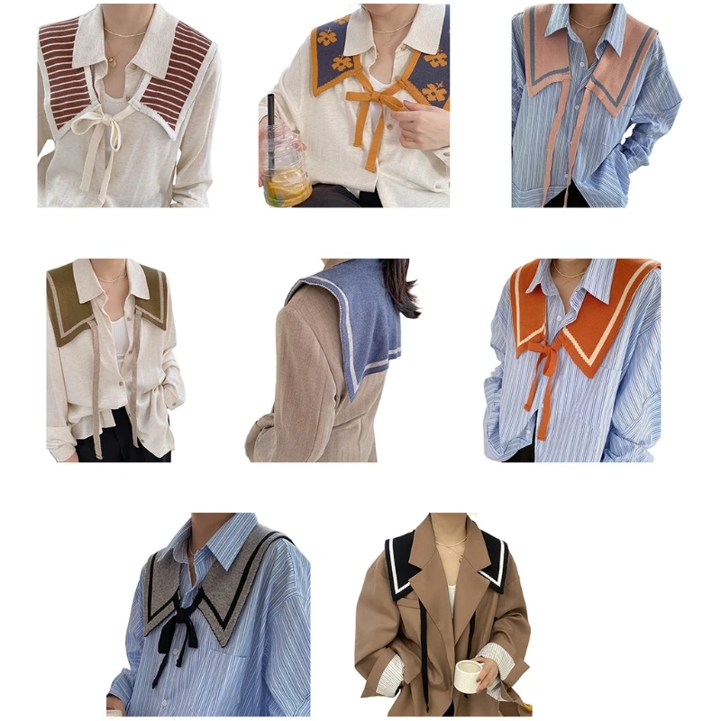 P8DB Women Winter Knit Shawl Wrap Scarf Contrast Color Striped Neckerchief Collar
P8DB Women Winter Knit Shawl Wrap Scarf Contrast Color Striped Neckerchief Collar