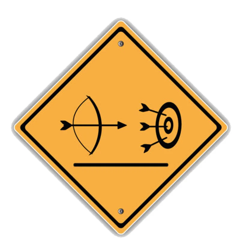Aliauto Предупреждение забавная наклейка для автомобилей дорожный знак стрельбы из