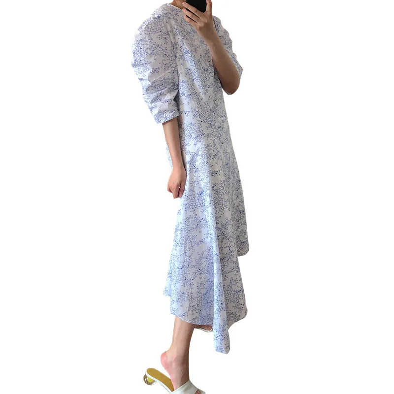 Women Summer Fashion New Slim Cotton Floral Print Dress Female Casual Sweet Asymmetrical Dresses Ladies Elegant Vestidos ML436
Women Summer Fashion New Slim Cotton Floral Print Dress Female Casual Sweet Asymmetrical Dresses Ladies Elegant Vestidos ML436