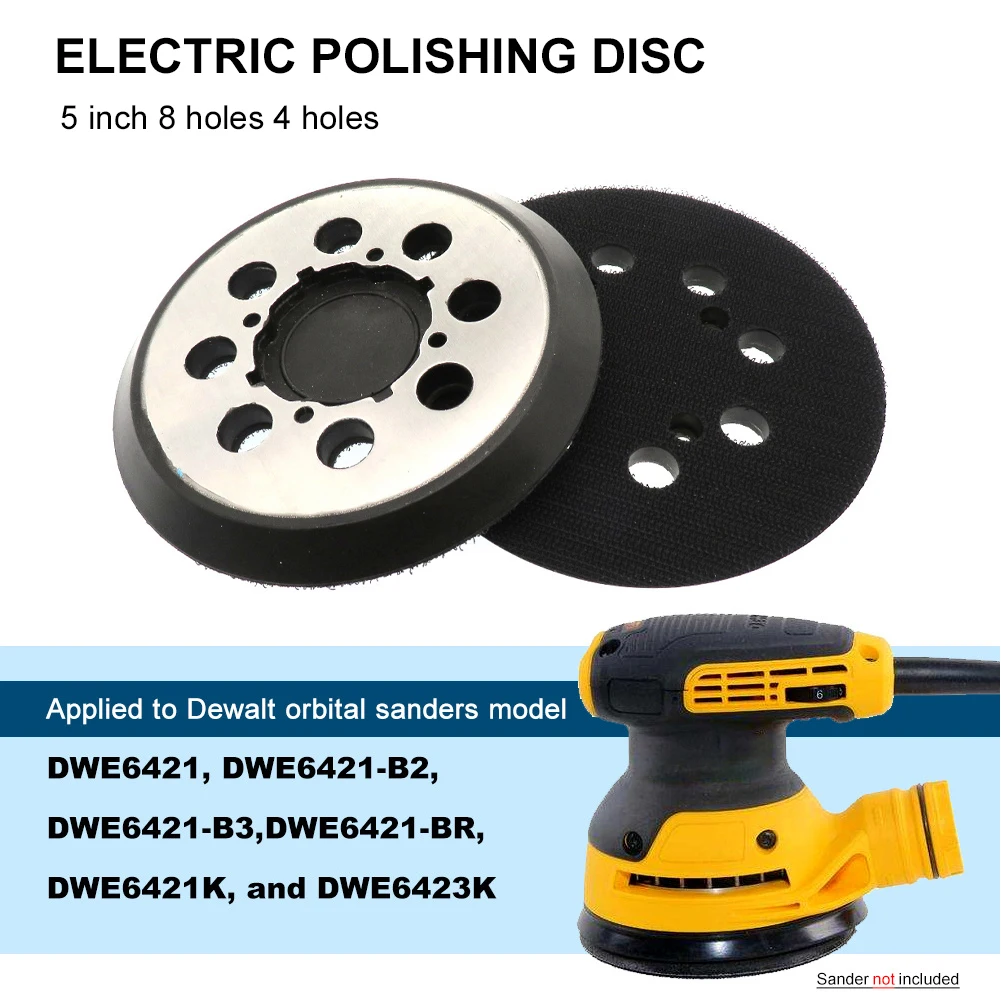 Wholesale 5 Inch 8-Hole Orbital Sander Pad Hook and Loop Backing Compatible with Dewalt Sander Polishing Pad Car Polishing
Wholesale 5 Inch 8-Hole Orbital Sander Pad Hook and Loop Backing Compatible with Dewalt Sander Polishing Pad Car Polishing