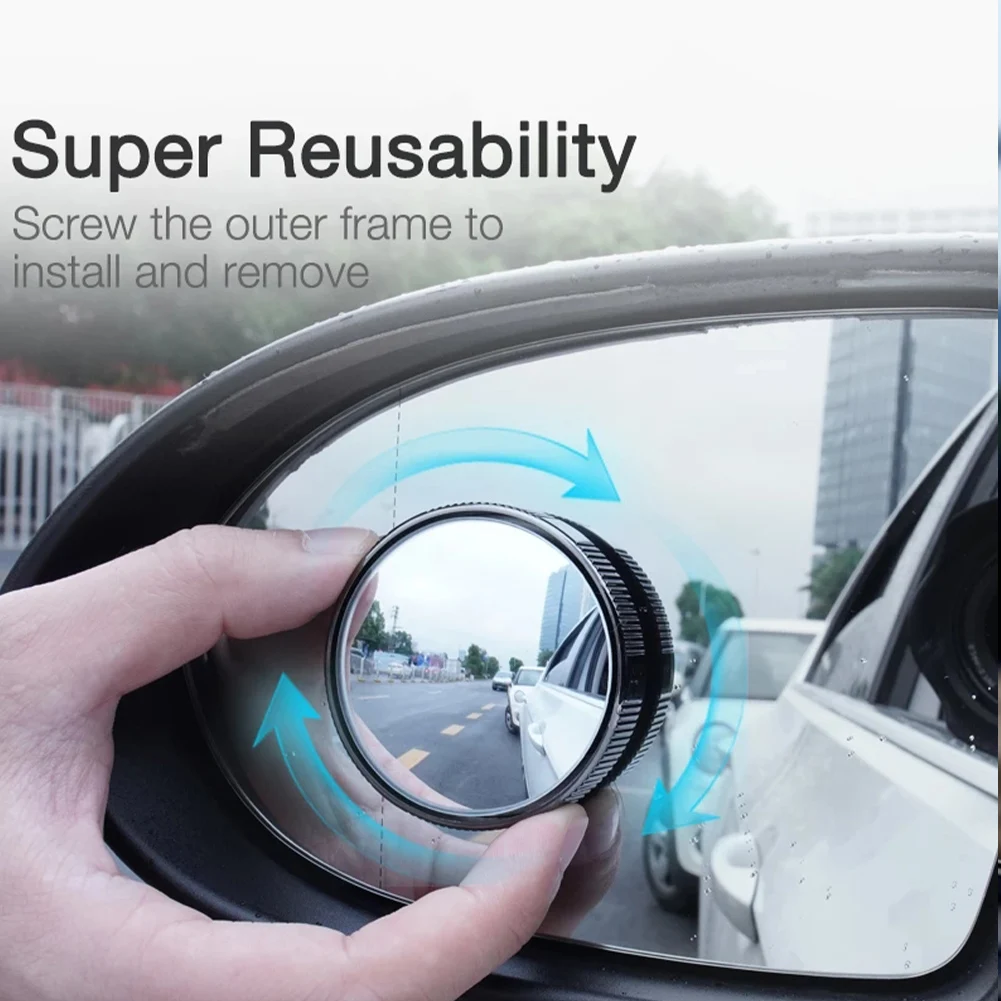 2 PCS 360 Degree Adjustable Car Rearview Convex Mirror Wide Angle Blind Spot Mirror Suction Cup Reverse Parking Auxiliary Mirror
2 PCS 360 Degree Adjustable Car Rearview Convex Mirror Wide Angle Blind Spot Mirror Suction Cup Reverse Parking Auxiliary Mirror