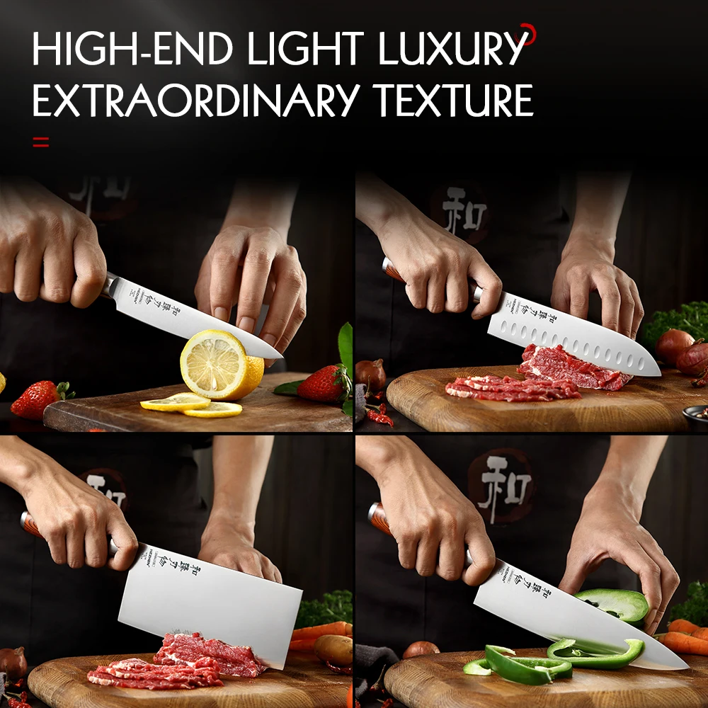 HEZHEN 5PC knife Set Magnetic Knife Holder Stainless Steel Kitchen Tools Cook Chef Knives Basic Series
HEZHEN 5PC knife Set Magnetic Knife Holder Stainless Steel Kitchen Tools Cook Chef Knives Basic Series