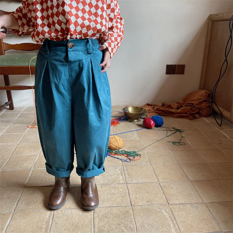 Autumn Children cotton loose harem pants unisex casual trousers boys and girls 3 colors loose all-match bottoms
Autumn Children cotton loose harem pants unisex casual trousers boys and girls 3 colors loose all-match bottoms