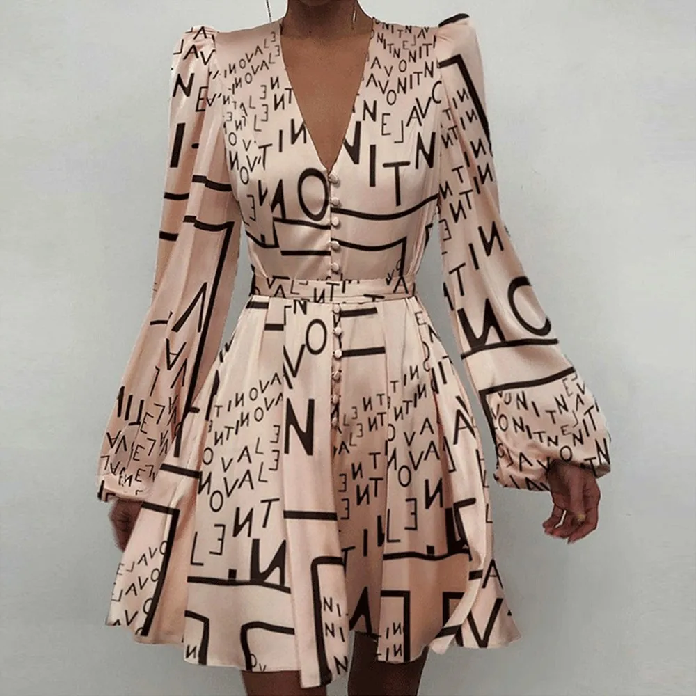 Women's Button Down Dress Long Sleeve Satin Party Dress Casual Loose V Neck Elegant Mini Evening Dress 2022
Women's Button Down Dress Long Sleeve Satin Party Dress Casual Loose V Neck Elegant Mini Evening Dress 2022