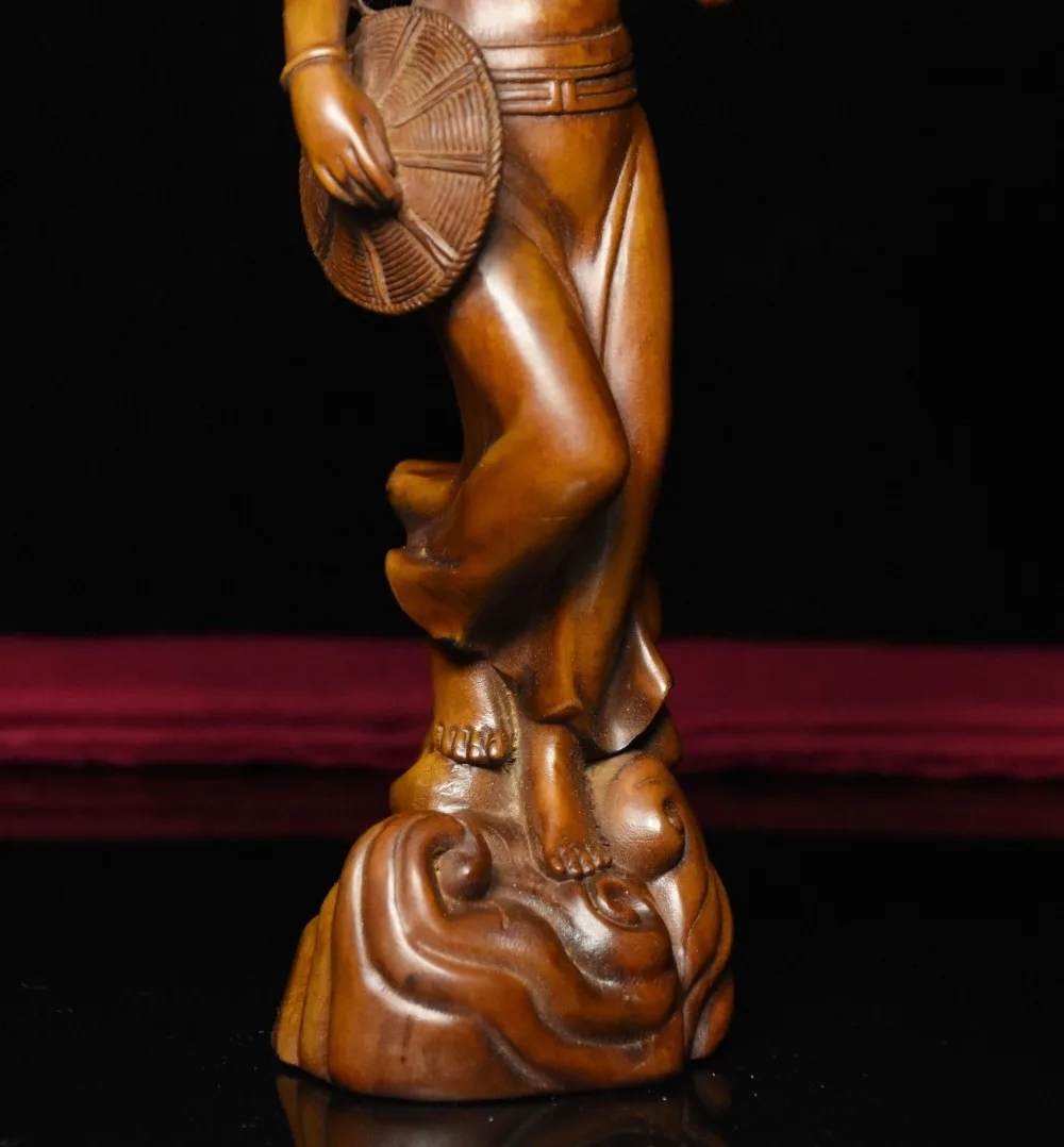 Christmas Chinese Folk Boxwood Wood Carved vulgaris beauty gentle Belle Statue New Year
Christmas Chinese Folk Boxwood Wood Carved vulgaris beauty gentle Belle Statue New Year