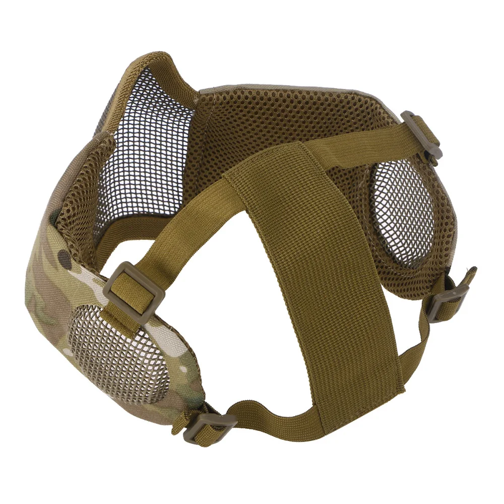 Airsoft and Paintball CS Foldable Half Face Low-carbon Steel Mesh Style Comfortable Adjustable Protective Mask
Airsoft and Paintball CS Foldable Half Face Low-carbon Steel Mesh Style Comfortable Adjustable Protective Mask