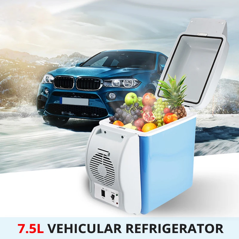 7.5L автомобильный мини-холодильник DC12-24V/AC220V морозильной камерой нагрева