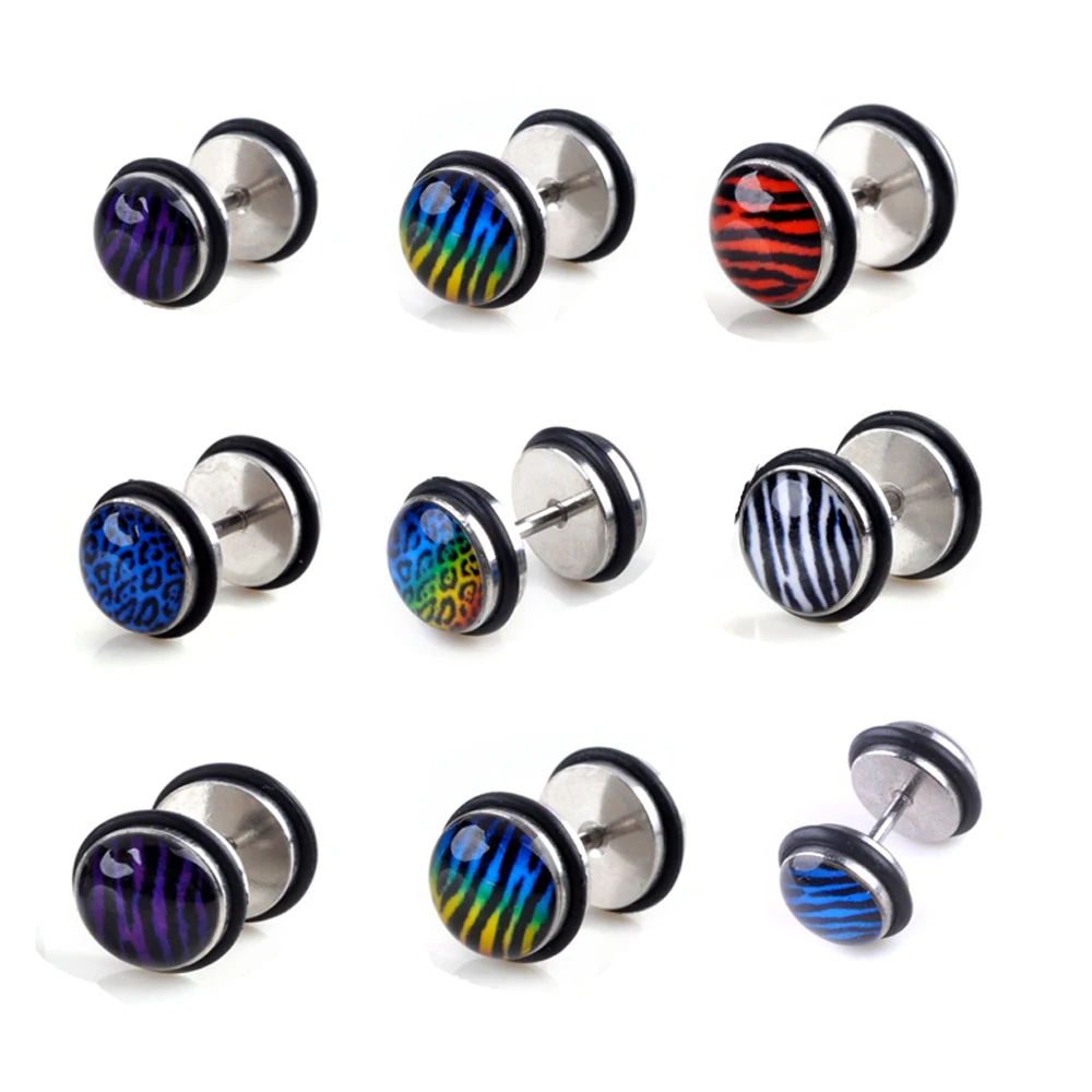 10pcs Fake Cheater Ear Plug Piercing Stainless Steel Screw Earring Studs Tunnel Stretcher Leopard Design Lot Mix Wholesale
10pcs Fake Cheater Ear Plug Piercing Stainless Steel Screw Earring Studs Tunnel Stretcher Leopard Design Lot Mix Wholesale