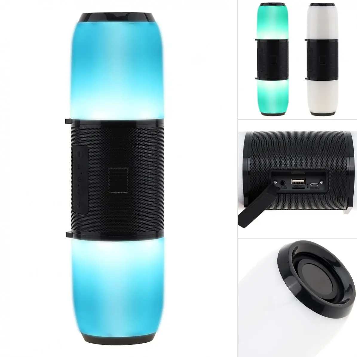 LED Color Light ME6PULSE Subwoofer Waterproof Bluetooth-compatible Speaker with FM / TF / AUX / USB / Voice Call function
LED Color Light ME6PULSE Subwoofer Waterproof Bluetooth-compatible Speaker with FM / TF / AUX / USB / Voice Call function