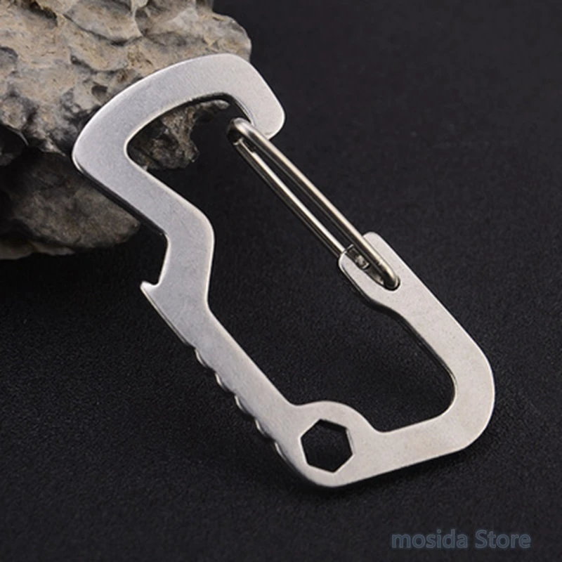 100pcs Multifunctional D-shaped buckle stainless steel carabiner bottle opener spring hook buckle quick hang 
100pcs Multifunctional D-shaped buckle stainless steel carabiner bottle opener spring hook buckle quick hang
