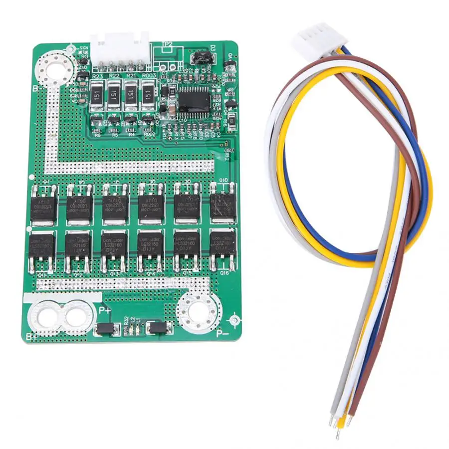4S 14 8 V 50A плата защиты батареи BMS печатная с балансом для LiFePo4 Li железа