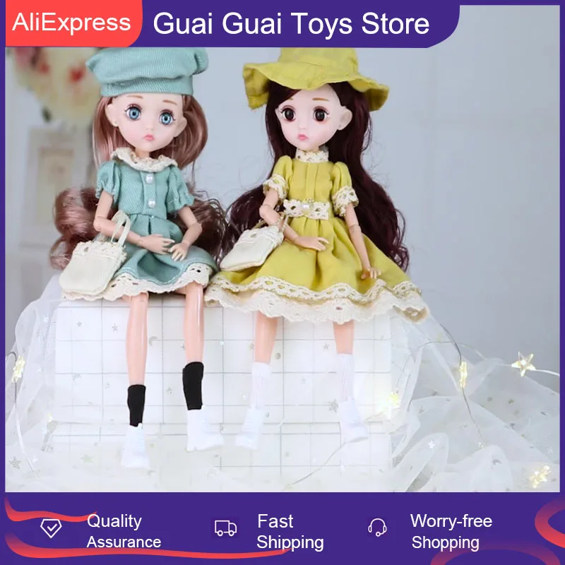 Brand New Dress-Up Doll 11 9-Inch Movable Joints BJD Doll With Beautiful Clothes, Children'S Playing Game Toys, Holiday Gifts
Brand New Dress-Up Doll 11 9-Inch Movable Joints BJD Doll With Beautiful Clothes, Children'S Playing Game Toys, Holiday Gifts