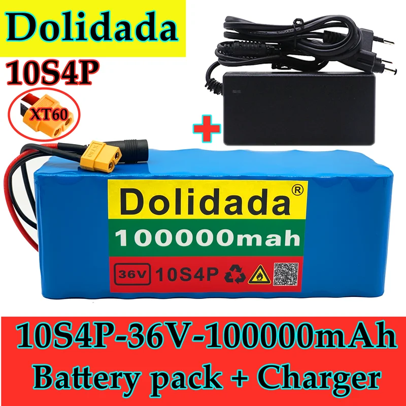 2021 new 36V 10s4p 100Ah 1000W large capacity 18650 lithium battery pack electric bicycle scooter with BMS XT60 plug + charger
2021 new 36V 10s4p 100Ah 1000W large capacity 18650 lithium battery pack electric bicycle scooter with BMS XT60 plug + charger