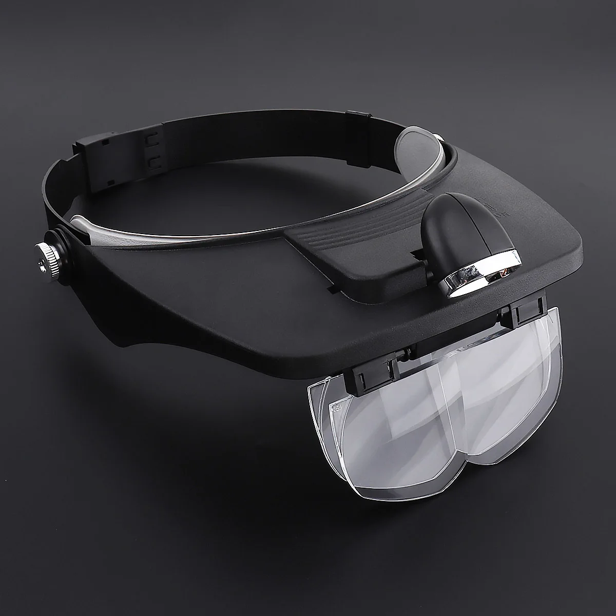 Portable 9X Headband Type Magnifier Magnifying Glass Optical Lens Tool with 4 Lens and LED Light for Jewel Repair/Reading
Portable 9X Headband Type Magnifier Magnifying Glass Optical Lens Tool with 4 Lens and LED Light for Jewel Repair/Reading