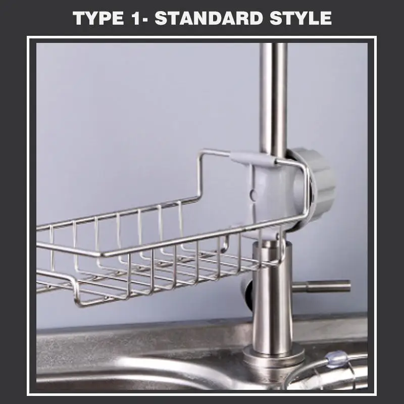 Stainless Steel Faucet Rack Sink Storage Shelf Sponge Dish Cloth Finishing Rack Drain Rack Kitchen Rag Storage Drain Dry Rack
Stainless Steel Faucet Rack Sink Storage Shelf Sponge Dish Cloth Finishing Rack Drain Rack Kitchen Rag Storage Drain Dry Rack
