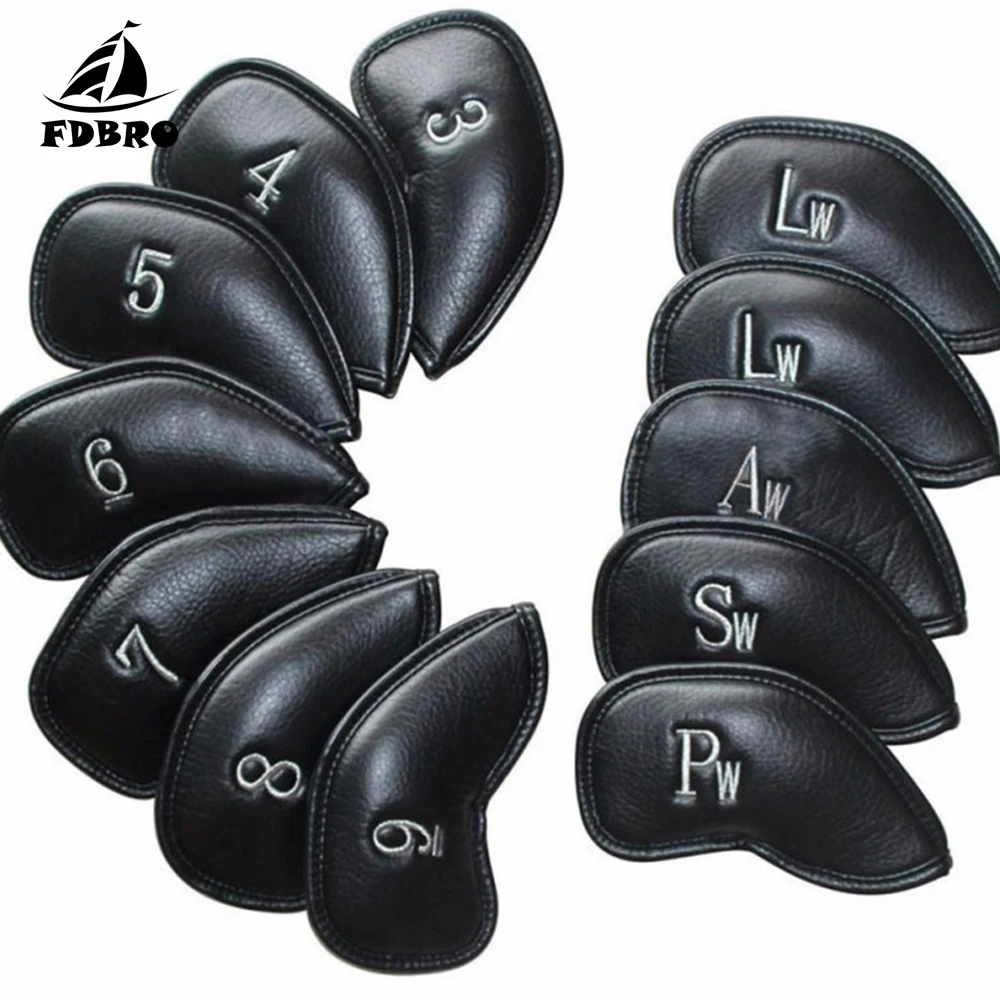 FDBRO 12PCS/Set Exquisite PU Golf Club Iron Head Golf Covers Protector Golf Head Cover Sets Iron Club Head Cover Accessories
FDBRO 12PCS/Set Exquisite PU Golf Club Iron Head Golf Covers Protector Golf Head Cover Sets Iron Club Head Cover Accessories
