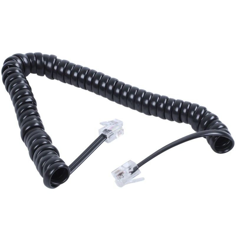 Replacement RJ9 4P4C Plug Coiled Stretchy Telephone Handsets Cable Line Black
Replacement RJ9 4P4C Plug Coiled Stretchy Telephone Handsets Cable Line Black
