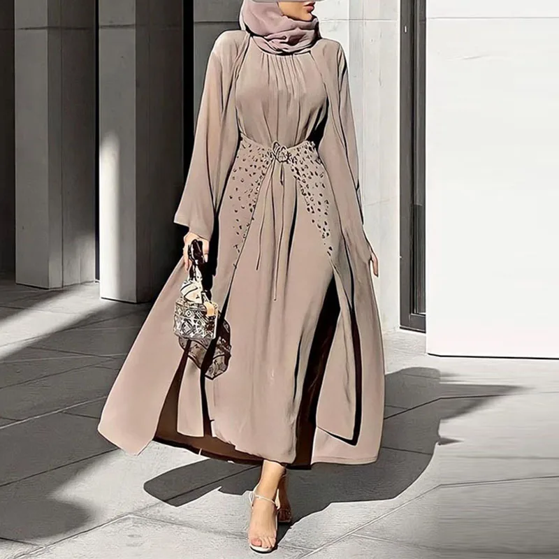 Middle East Dubai Islamic clothing 3-piece female prayer suit solid color Eid Mubarak Indonesia Egyptian dress skirt suit robe
Middle East Dubai Islamic clothing 3-piece female prayer suit solid color Eid Mubarak Indonesia Egyptian dress skirt suit robe