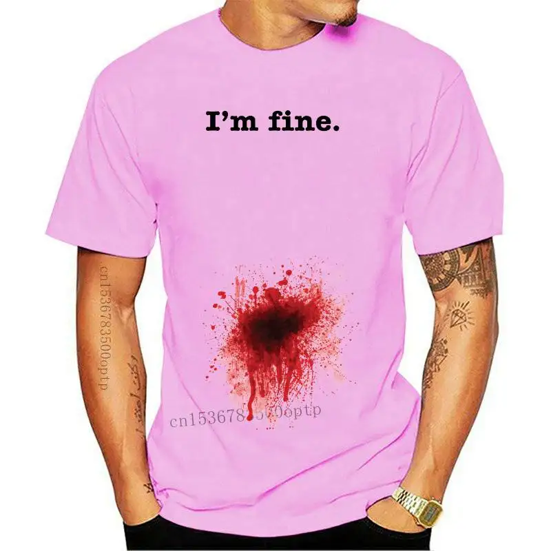 New Men 2021 Brand Clothing Tees Casual Male Designing T-Shirt IM Fine Blood Stained T-Shirt Comfortable Mens T-Shirt
New Men 2021 Brand Clothing Tees Casual Male Designing T-Shirt IM Fine Blood Stained T-Shirt Comfortable Mens T-Shirt