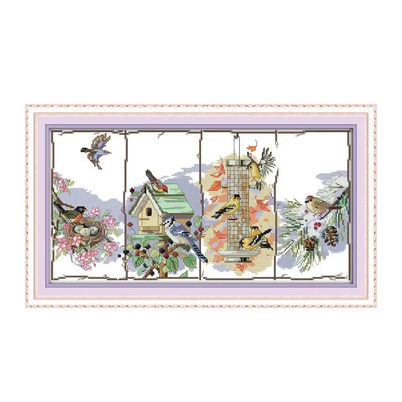 The birds of the four season cross stitch kit 14ct 11ct patterns count print canvas stitching embroidery DIY handmade needlework
The birds of the four season cross stitch kit 14ct 11ct patterns count print canvas stitching embroidery DIY handmade needlework