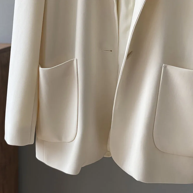 ZURICHOUSE Women Fashion Office Wear Single Breasted Blazer Coat Vintage Long Sleeve Pockets Female Outerwear Loose Chic Tops
ZURICHOUSE Women Fashion Office Wear Single Breasted Blazer Coat Vintage Long Sleeve Pockets Female Outerwear Loose Chic Tops