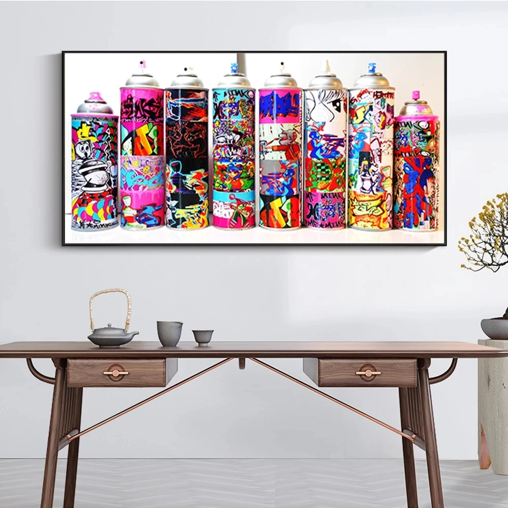 Graffiti Art Spray Can Collection Wall Posters And Prints Colorful Graffiti Paint Bottle Decorative Pictures For Bar Cafe
Graffiti Art Spray Can Collection Wall Posters And Prints Colorful Graffiti Paint Bottle Decorative Pictures For Bar Cafe