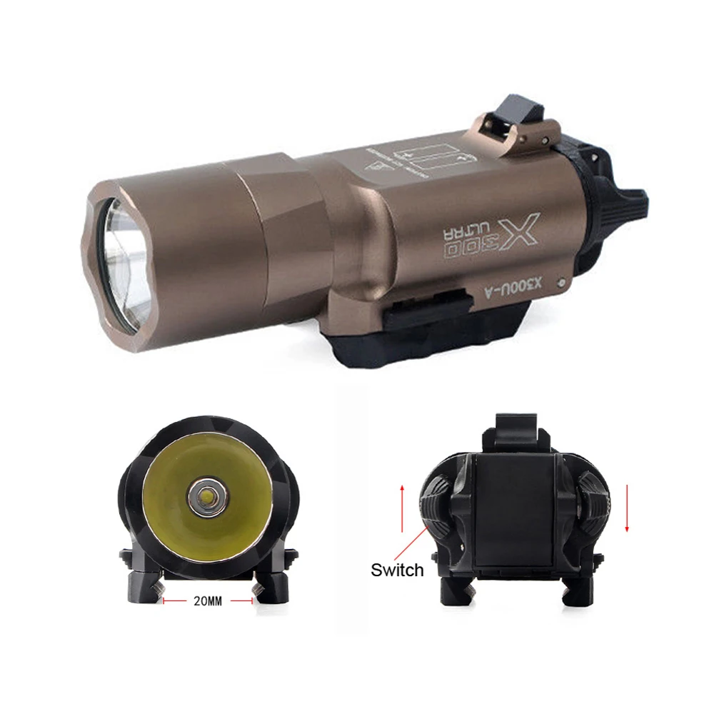 US DE Tactical Flashlight Suit 20mm Rail Mount for Airsoft Pistol Handgun Rifle Hunting Camping Outdoor
US DE Tactical Flashlight Suit 20mm Rail Mount for Airsoft Pistol Handgun Rifle Hunting Camping Outdoor