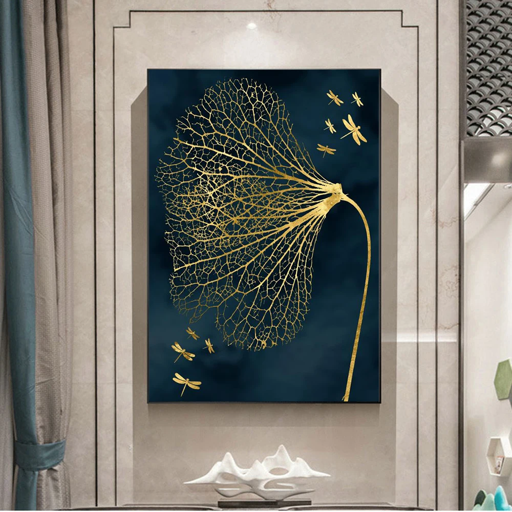 Butterfly Blue Gold Canvas Paintings Wall Art Posters and Prints Modern Nordic Poster for Living Room Home Wall Cuadros Decor
Butterfly Blue Gold Canvas Paintings Wall Art Posters and Prints Modern Nordic Poster for Living Room Home Wall Cuadros Decor
