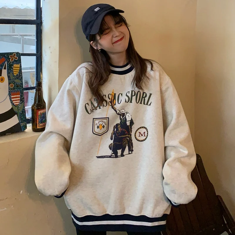Sudaderas Mujer Autumn Winter Warm Women's Sweatshirts Korean Style Harajuku Chic Plus Velvet Pullover Hoodies Female Full Tops
Sudaderas Mujer Autumn Winter Warm Women's Sweatshirts Korean Style Harajuku Chic Plus Velvet Pullover Hoodies Female Full Tops