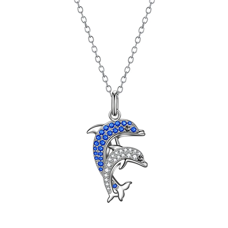 LOVANS 925 Sterling Silver Jewelry Dolphin Women's Neck Chain for Anniversary Wedding Engagement Gift Party
LOVANS 925 Sterling Silver Jewelry Dolphin Women's Neck Chain for Anniversary Wedding Engagement Gift Party